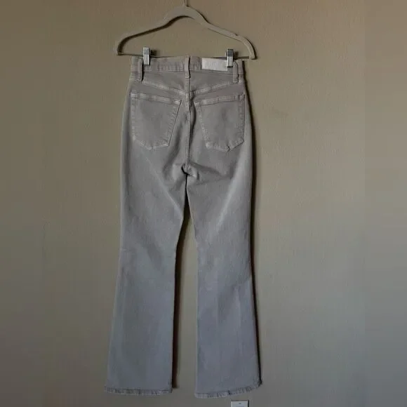 Re/Done Wide Gray Jeans Flare Size 25 - Picture 5 of 10
